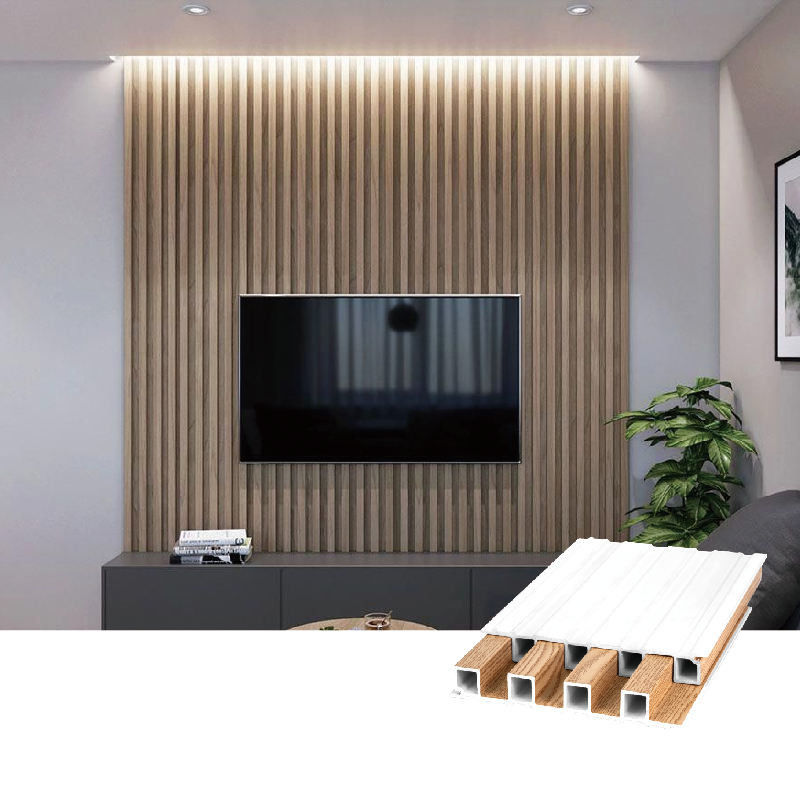 Customized Wood Grain Pvc Wpc Wall Panels Designs For Decoration 170*20mm