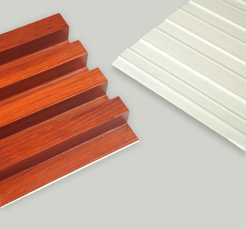 Customized Wood Grain Pvc Wpc Wall Panels Designs For Decoration 170*20mm