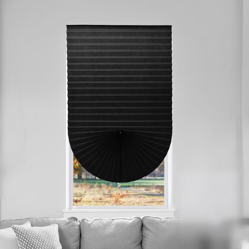 Anti Ultraviolet  Portable Cordless Curtain Blinds Pleated Blackout Curtains Mini