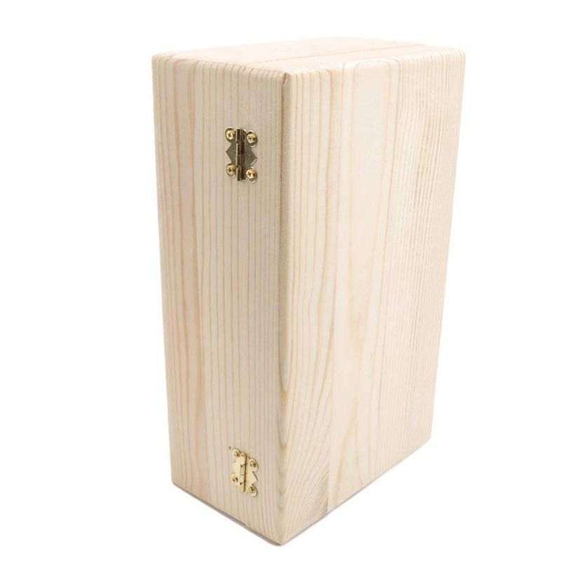 Festival Keepsake Vintage Hinged Lidded Wooden Box Unfinished Multifunctional