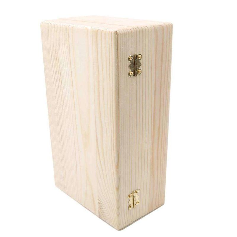 Festival Keepsake Vintage Hinged Lidded Wooden Box Unfinished Multifunctional