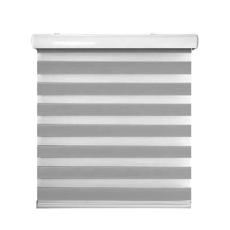 O rolo duplo sem corda da camada protege dia e noite a filtração clara das cortinas de rolo da zebra