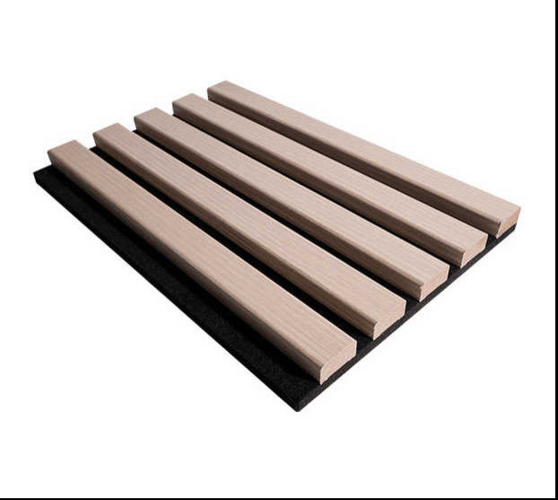 स्टाइलिश 21 मिमी इंटीरियर Wpc वॉल पैनल लकड़ी का MDF बेस Slat Acoustic With PET Core