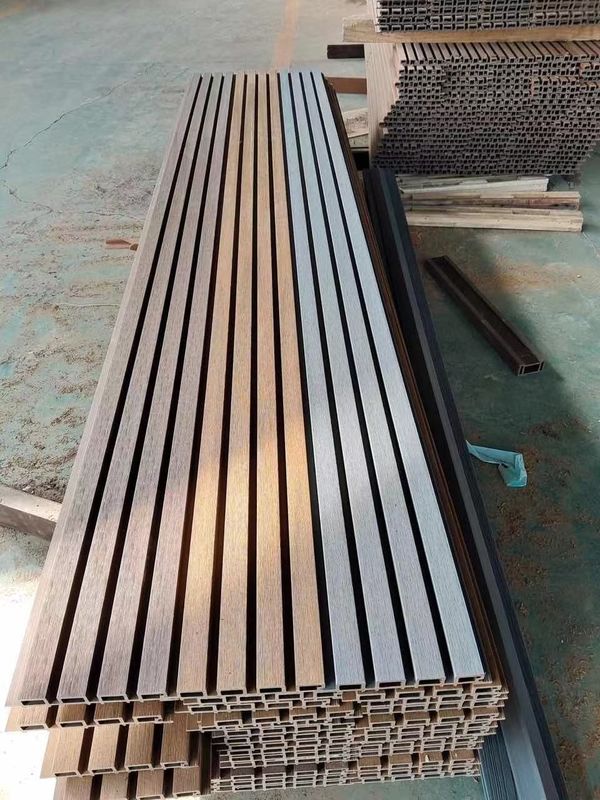 Exterior cladding soundproof outdoor plastic composite garden waterproof outdoor grooved wood siding