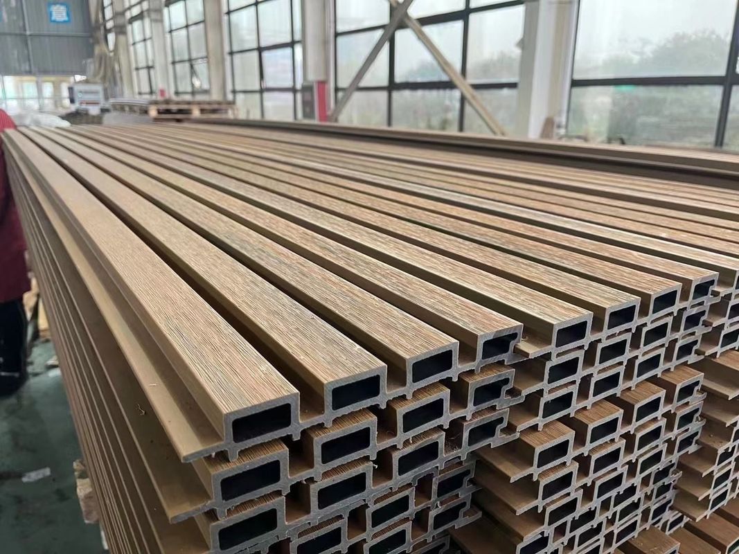 Exterior cladding soundproof outdoor plastic composite garden waterproof outdoor grooved wood siding