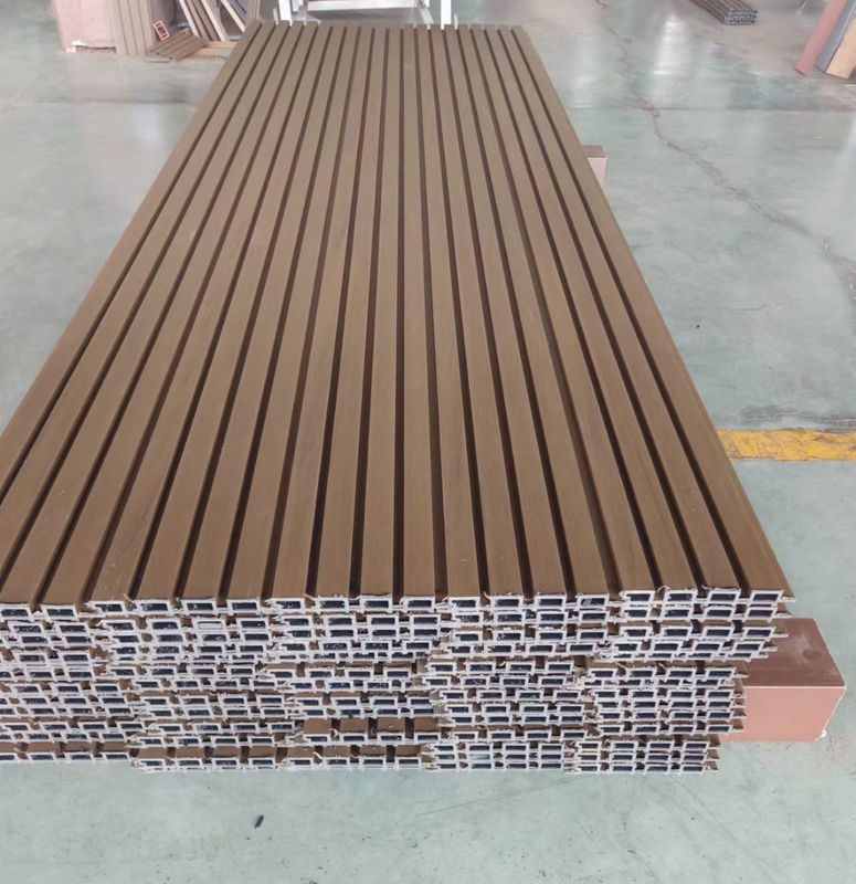 Exterior cladding soundproof outdoor plastic composite garden waterproof outdoor grooved wood siding