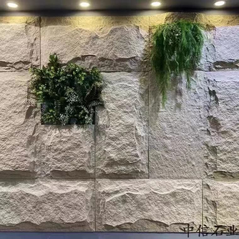 Hot Sales Artificial PU Cultural Stone For External Decoration Faux Leather Wall Panels Light Stone