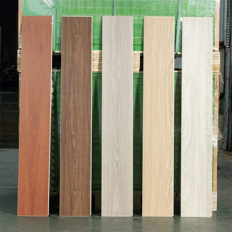 Interiores impermeable 4 mm de madera de grano de núcleo rígido de PVC de plástico de tablón de bloqueo de interconexión de bloqueo de clic Spc piso de vinilo