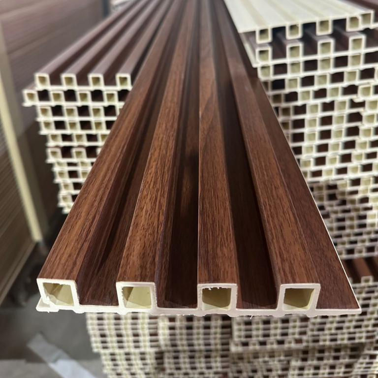 Indoor wall decoration fireproof fluted decor pared wpc panel composite pvc wall panel wpc wall panel