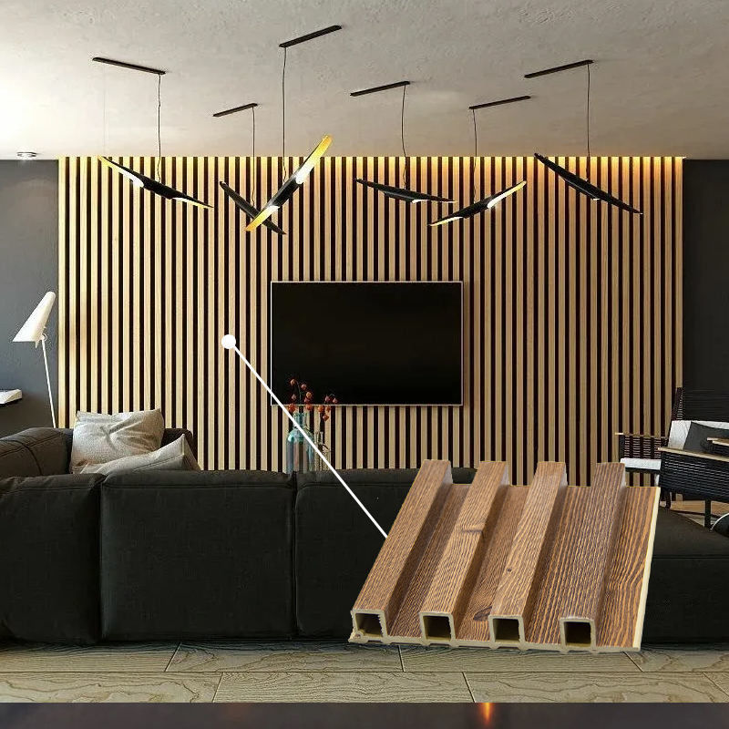 Eco-Friendly Fluted Wpc Wall Panel For Indoor Use Wpc Wall Cladding ...