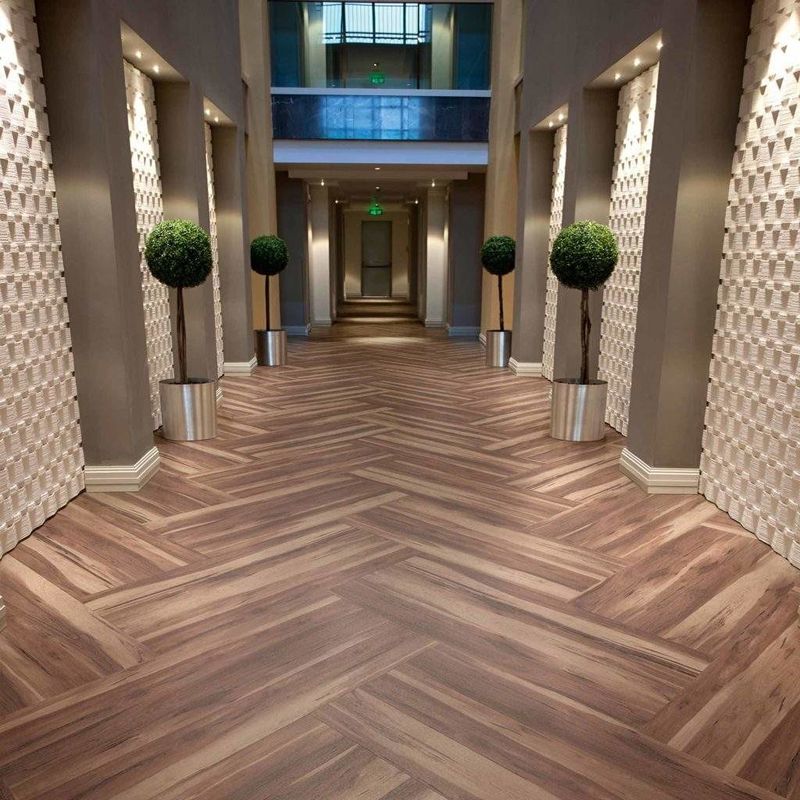 Piso de madera de plástico de plástico de plástico de plástico de plástico de plástico autoadhesivo