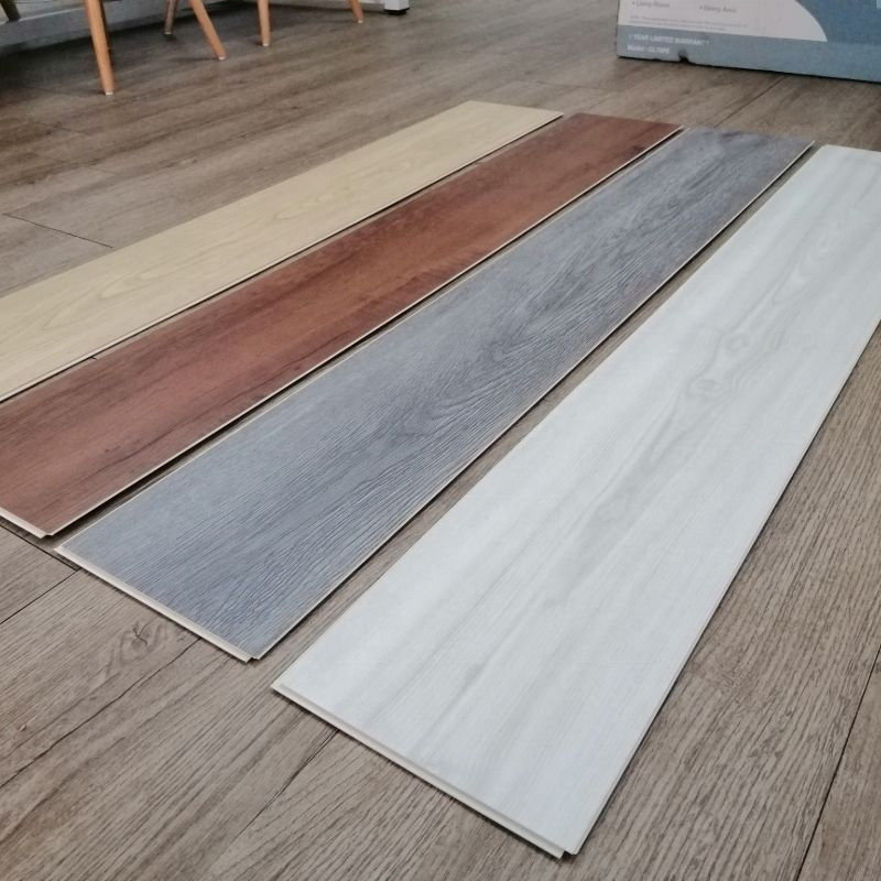 Plastico Plano de madera de grano de piedra de plástico suelo compuesto revestimiento UV piso de vinilo a prueba de agua