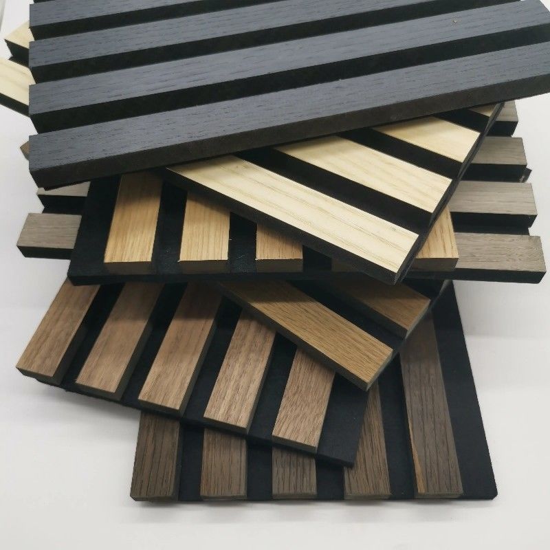FSC Certified wholesale felt sound insulation board soundproof wall panels wood acoustic panels grooved acoustic panel