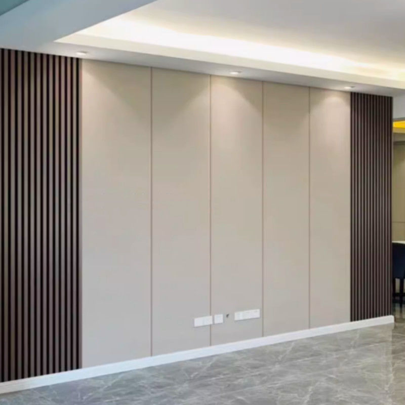 Painel de parede de fibra de madeira de bambu de plástico para decoração interior de hotéis