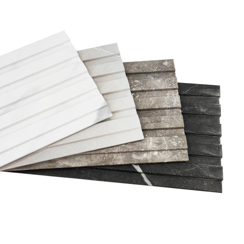 Σύγχρονη εσωτερική τέχνη Louver διακοσμητικά 3d πλεγμένα Wpc τοίχοι για τοίχους ή οροφές και εσωτερική τηλεόραση PVC κάλυψη πάνελ