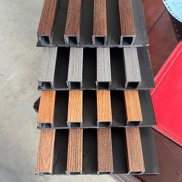 Pvc Wpc Interior Wall Fat Panel 3D Decor Wpc Wall Panel For Interior Hotel Bamboo Design