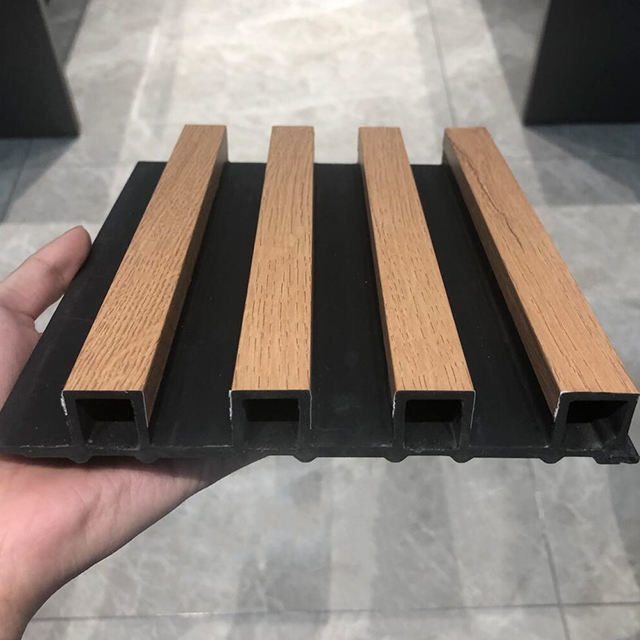 Pvc Wpc Interior Wall Fat Panel 3D Decor Wpc Wall Panel For Interior Hotel Bamboo Design