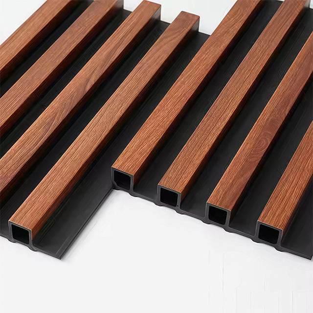 Pvc Wpc Interior Wall Fat Panel 3D Decor Wpc Wall Panel For Interior Hotel Bamboo Design