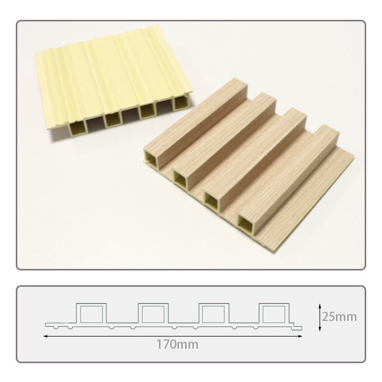 Modern Design Wood PVC Composite Exterior Wall Cladding Panel Decorative UV Resistant Wpc Wall Panel Cladding