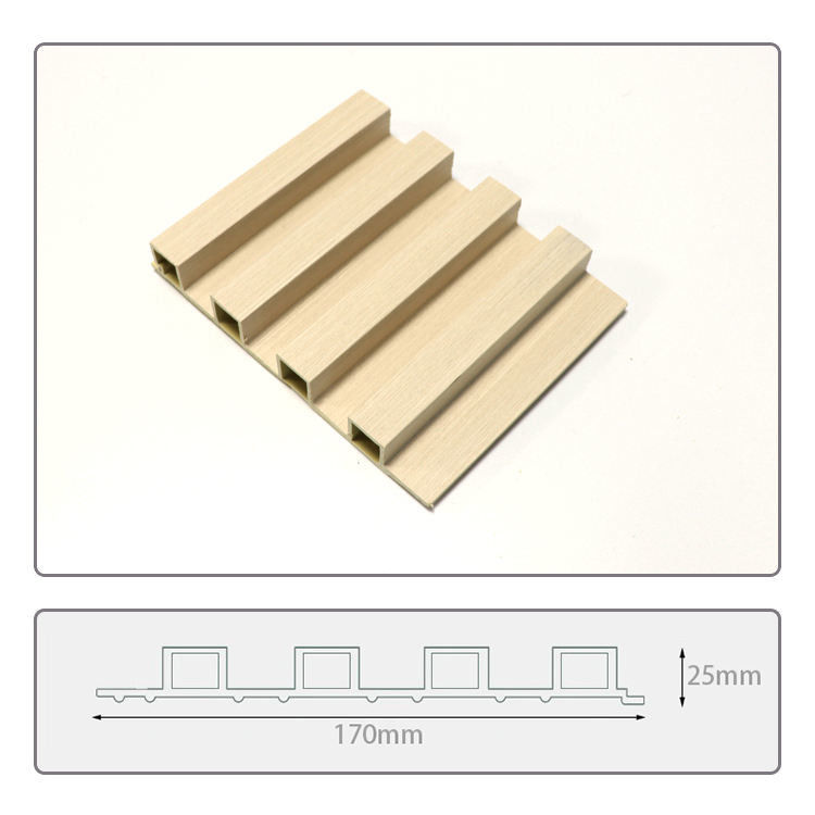 Modern Design Wood PVC Composite Exterior Wall Cladding Panel Decorative UV Resistant Wpc Wall Panel Cladding