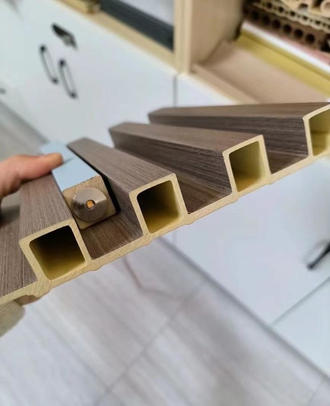 Pvc 3D Fluted Decorative Lambrin Wood Composite Interior Fluted Panels Wpc Wall Panel Clading Fire Protection For Customer Require