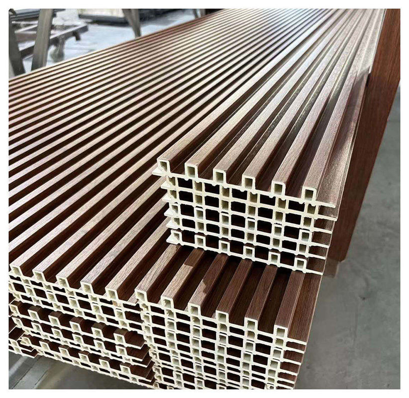 Pvc 3D Fluted Decorative Lambrin Wood Composite Interior Fluted Panels Wpc Wall Panel Clading Fire Protection For Customer Require
