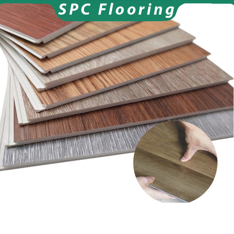 Luxury 7mm 8mm SPC Flooring Free Samples Waterproof Click Lock Rigid Vinyl Plank For Indoor Gym Office Use