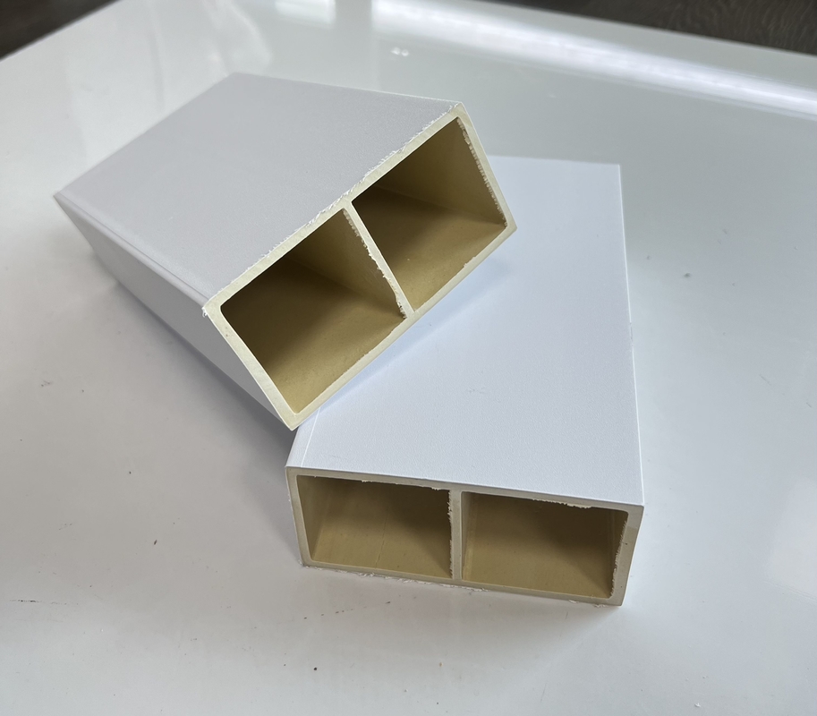 Eco-friendly Indoor Hollow Square Pvc Tubes Column Wood Plastic Timber Wpc Tube for Partition