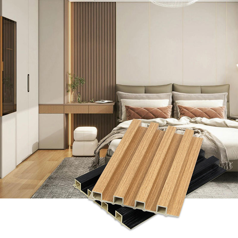 Modern Waterproof Fluted WPC Wall Panel Indoor Home Decorative Background Panels
