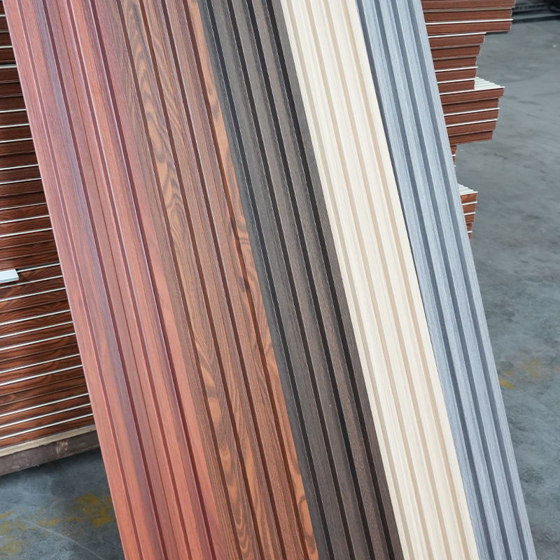 Waterproof WPC Wall Panel for TV Background for Interior Decoration in Hotels and Apartments Made of Plastic