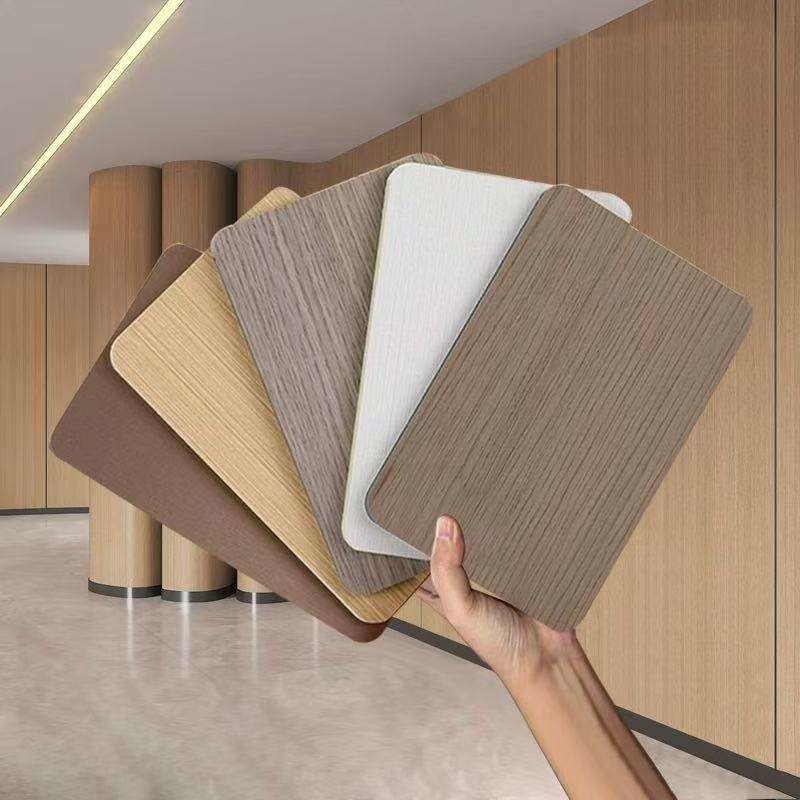 Modern Waterproof Bamboo Charcoal Wall Panel; Quick Installation TV Background Wall; Hotel Apartment Decoration Material