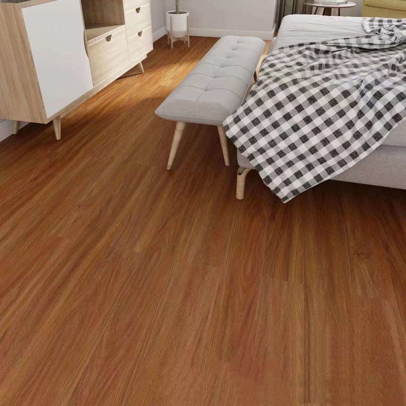 SPC Flooring 4mm Waterproof Wood Grain Vinyl Flooring Click Lock for Home Decoration