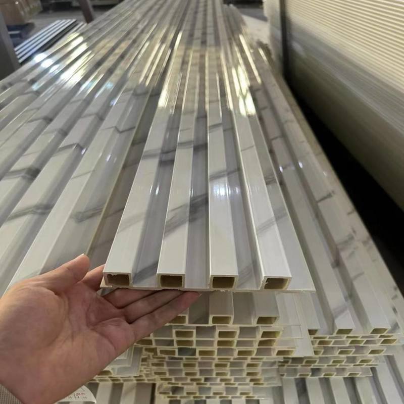 Modern Wood Plastic Composite WPC Wall Panel For Bathroom Interior PVC Alternative