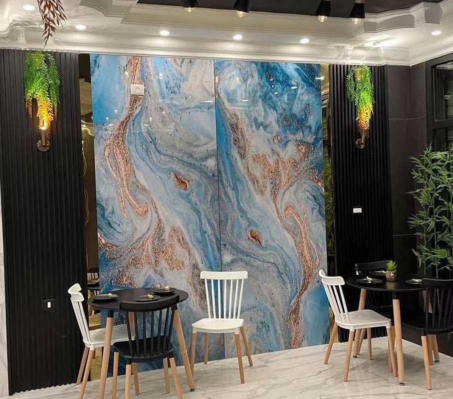 Interior Decoration Custom High Gloss Marble Uv Sheet 1220*2440*3mm Bamboo PVC Board Waterproof Panel