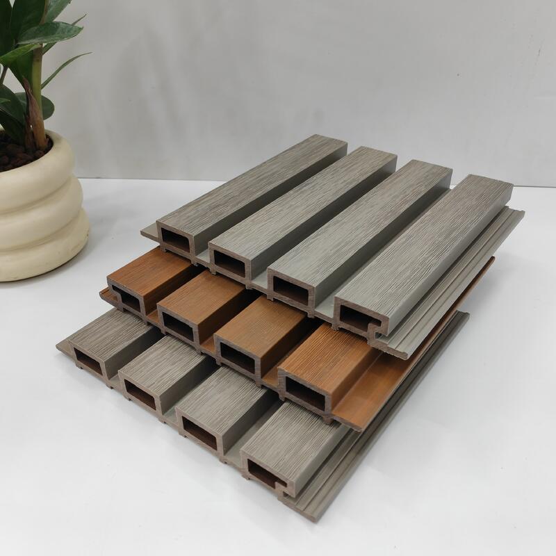 WPC Modern Geometric Pattern Waterproof Exterior Wall Panel Composite Outdoor Cladding 5+ Year Warranty Graphic Solution