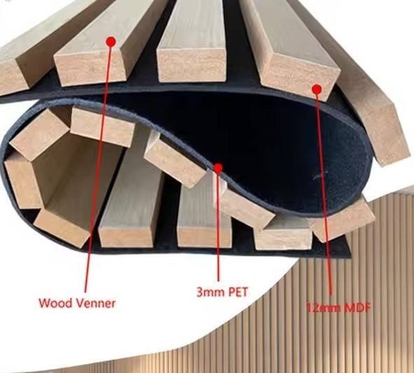 High-Density 20mm Polyester Fiber Rubber Core Fireproof Sound-Absorbing Equipment for Music Studios Core Acoustic Panels