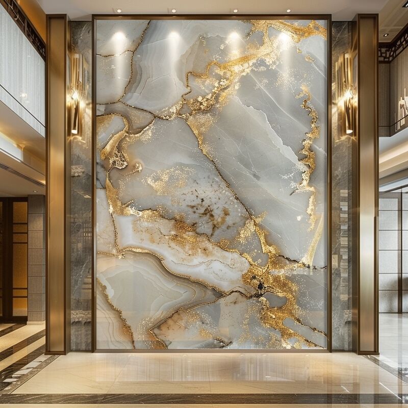 600*2440mm 4mm 5mm Custom Design SPC Marble Board Waterproof for Interior Pvc Wall Panel Plastic UV Marble Sheet