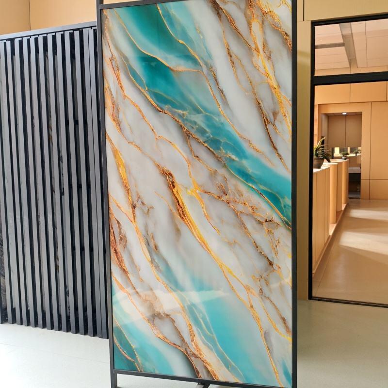 Artistic Marble Grain PVC Marble Sheet UV Marble Wall Panel for Interior Decoration
