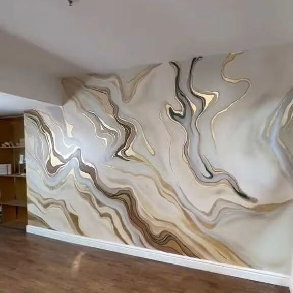 Romantic Decorative PVC Marble Sheet Pink Flower UV Marble Wall Panel For Bedroom Decoration