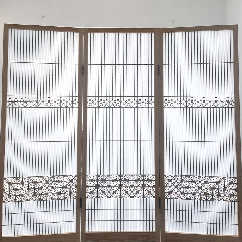 High Technology Traditional Japanese Hinoki Wood Flower Chip or Kumiko for Furniture or Window