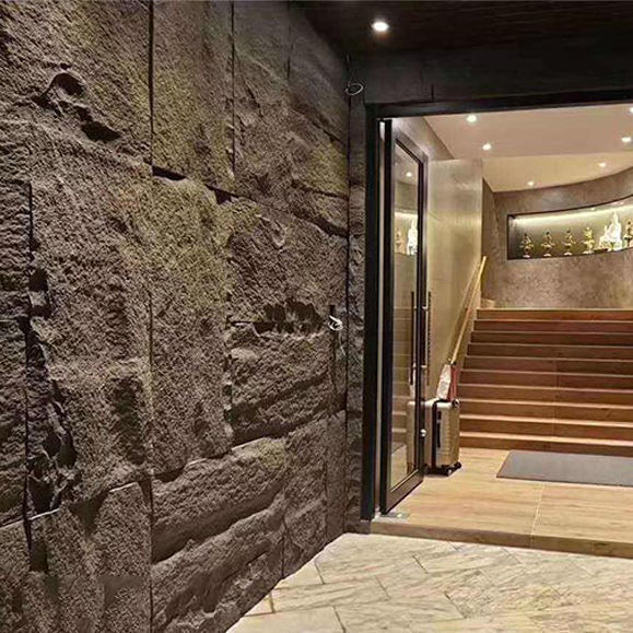 Lightweight Modern Design Polyurethane Decorative PU Stone Wall Panel Big Slab for Hotels and Indoor Use Made in China
