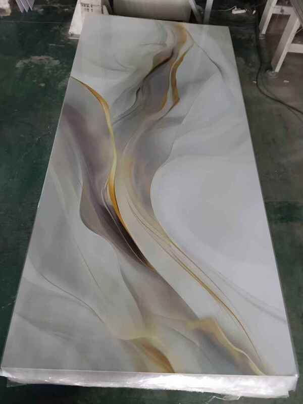 Factory Direct Supply Wholesale UV Board Flexible Bendable PVC Marble Sheet with Marble Texture for Wall Decorative Panel