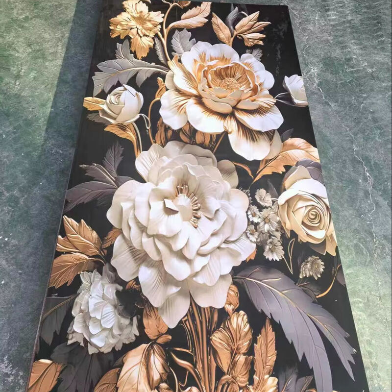Factory Direct Supply 3D Print Color Wholesale UV Coating Board Flexible PVC Marble Sheet Wall Decorative Panel