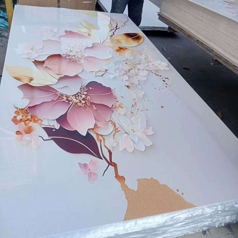 Factory Direct Supply Flexible PVC Marble Sheet 3D Print Color Wholesale UV Coating Board Wall Decorative Panel