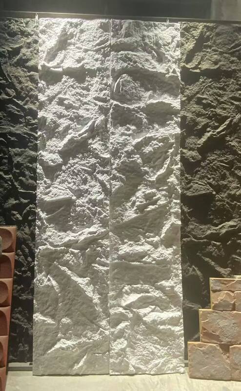 New Design Big Slab ABCD/AB Continuous Veins PU Stone Wall Panels Culture Faux Stone Panel for Interior Exterior Design