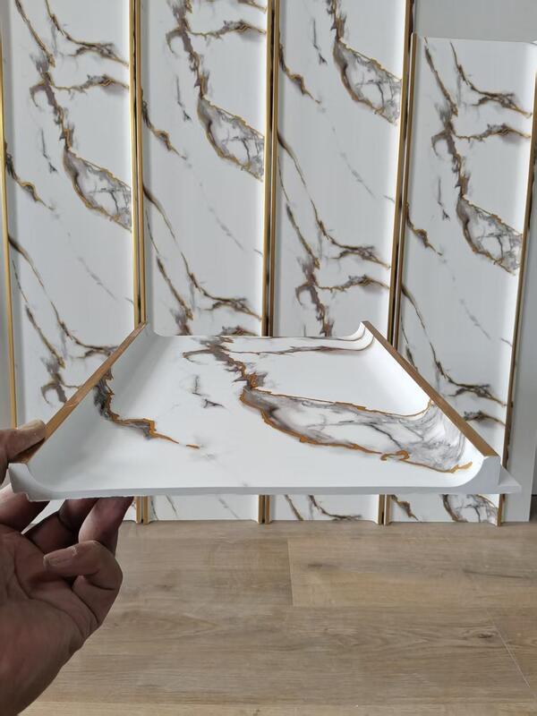 WPC Wall Panel Waterproof Decorative Board Durable Moisture Proof Easy Install and Clean for Indoor Wall Decoration