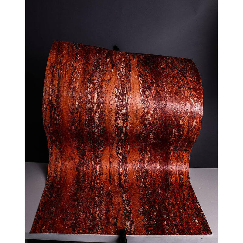 UV-Resistant Flexible Stone Red Travertine Wall Panel Eco-friendly mcm Lightweight Faux Stone Wall Panels for Exterior Wall