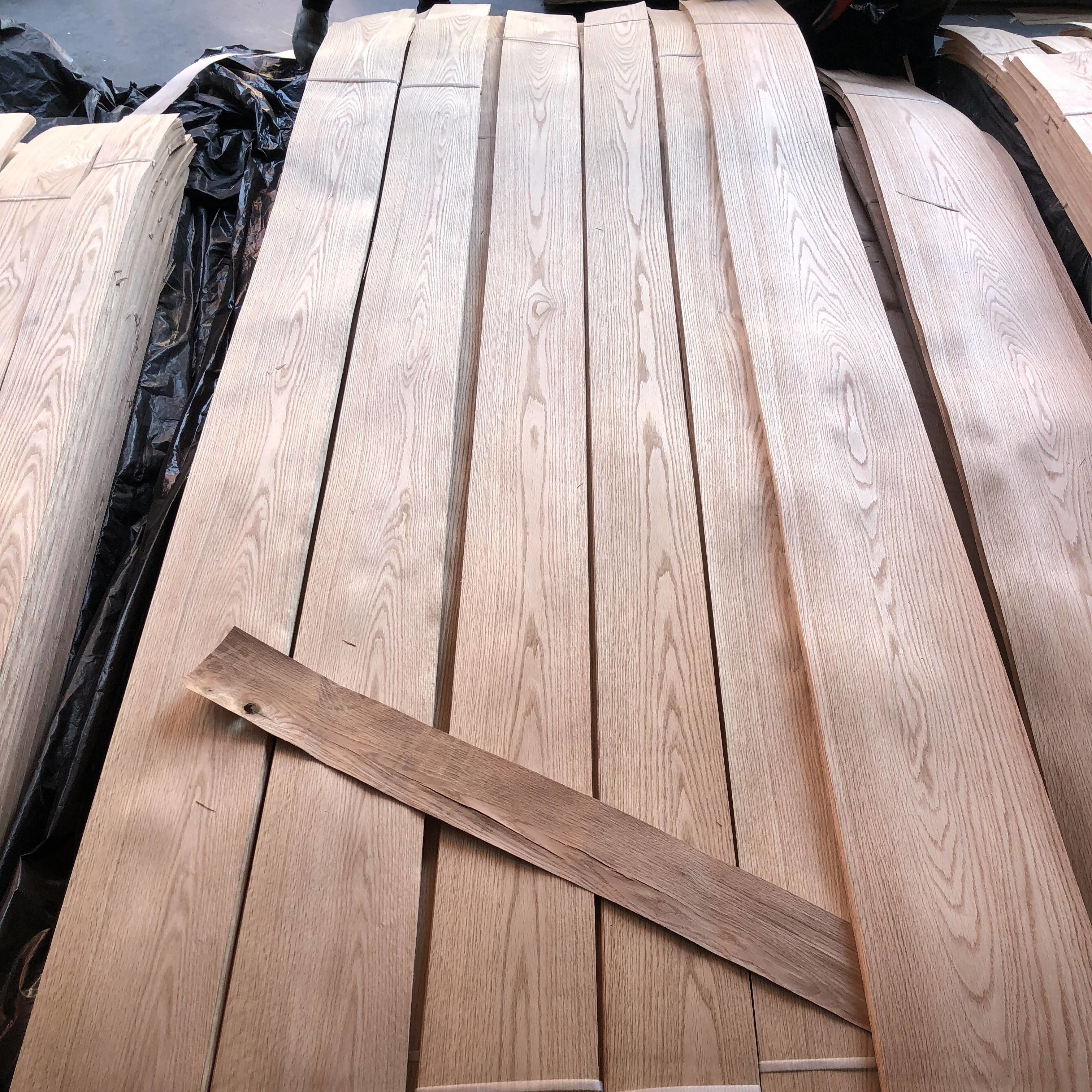 0.45mm 0.5mm 1mm Red Oak Veneer Sheets Wooden Veneer Sheet Sliced Cut