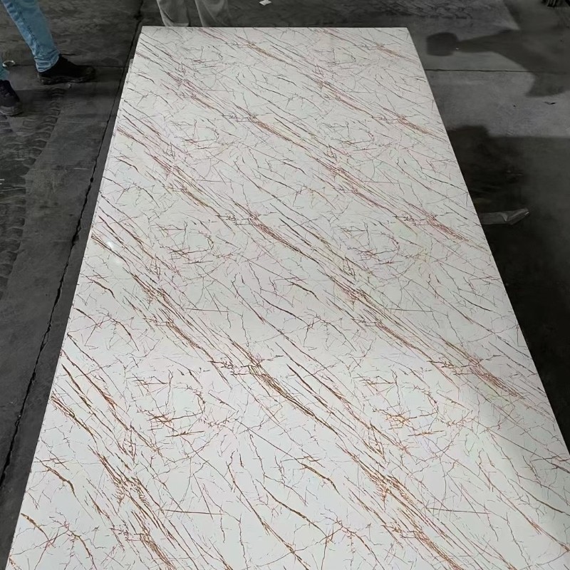 Chinese Manufacturer 1220x2440mm 3mm Pvc Marble Uv Coating Wall Panel Sheet