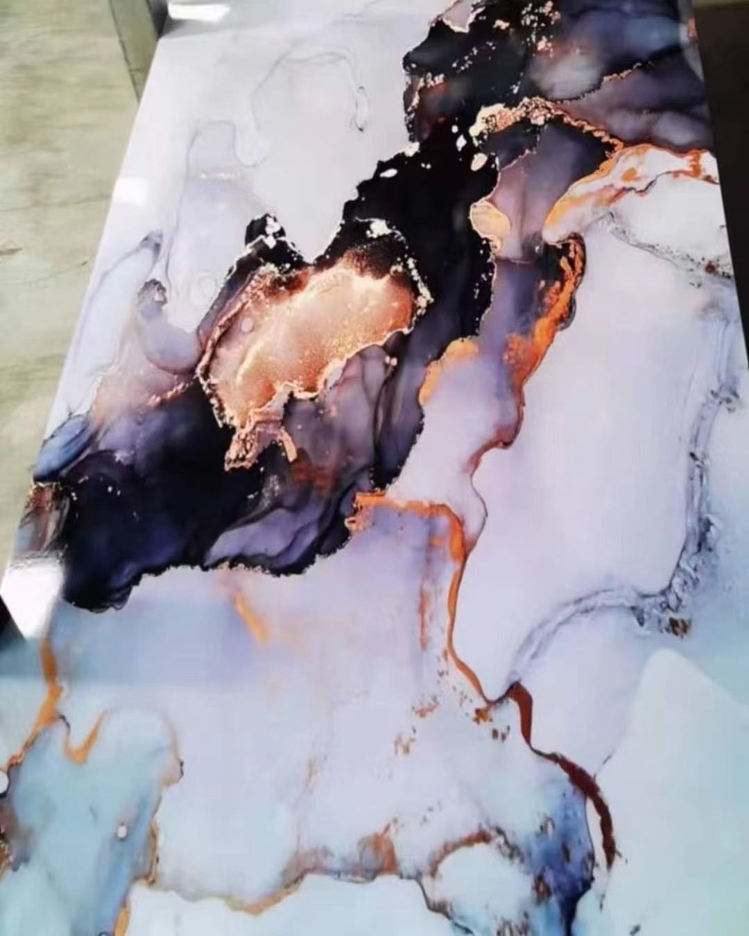Custom High Gloss Marble UV PVC Board for Wall Decoration